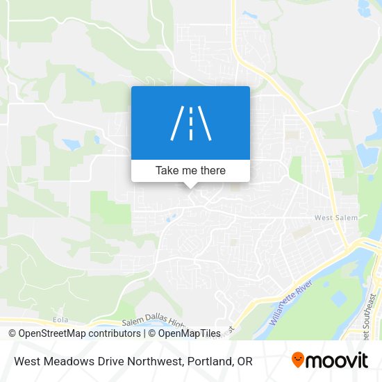 Mapa de West Meadows Drive Northwest