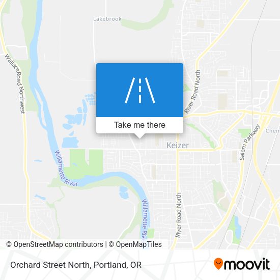 Orchard Street North map