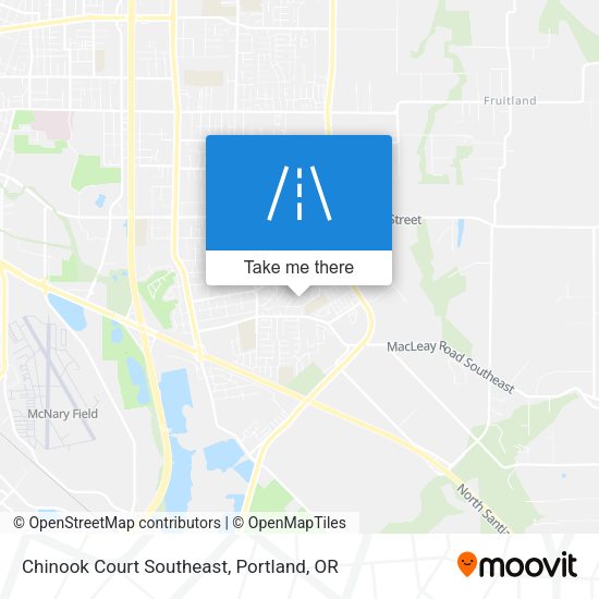 Chinook Court Southeast map