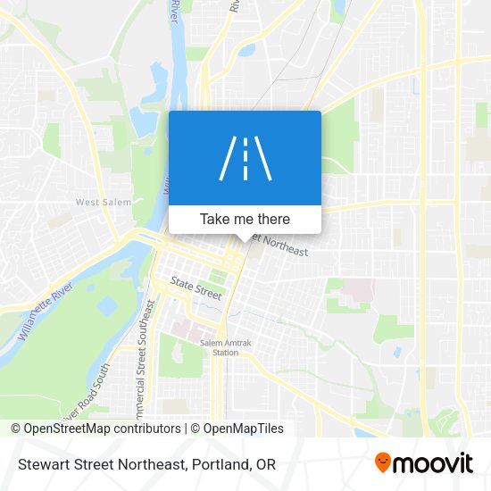 Stewart Street Northeast map