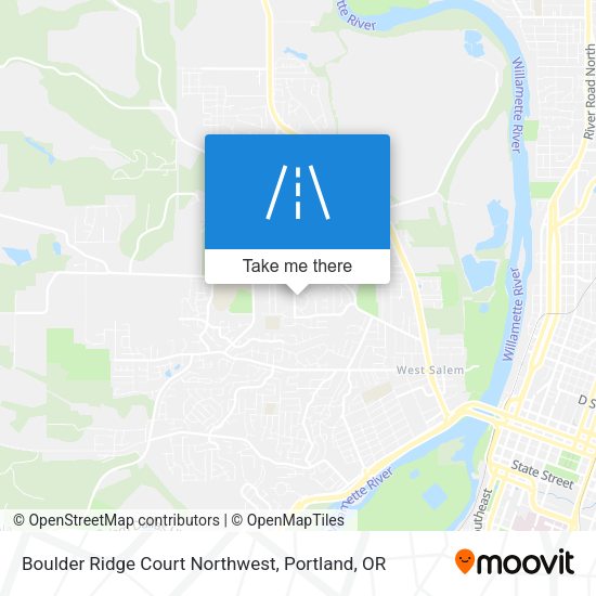 Mapa de Boulder Ridge Court Northwest