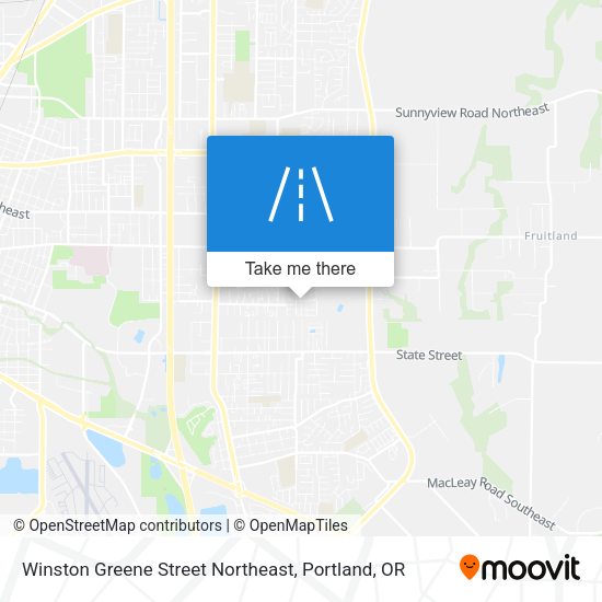 Winston Greene Street Northeast map