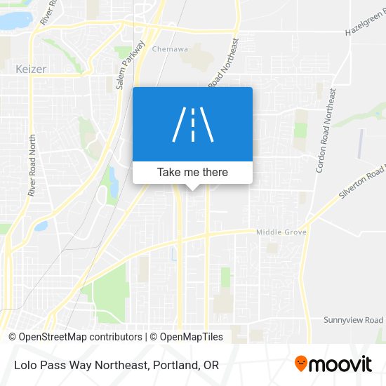 Mapa de Lolo Pass Way Northeast