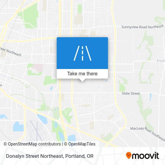 Donalyn Street Northeast map