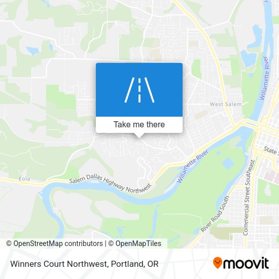 Winners Court Northwest map
