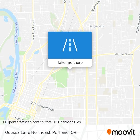 Odessa Lane Northeast map