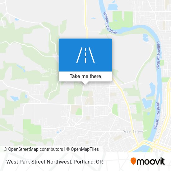 West Park Street Northwest map