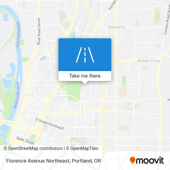 Florence Avenue Northeast map