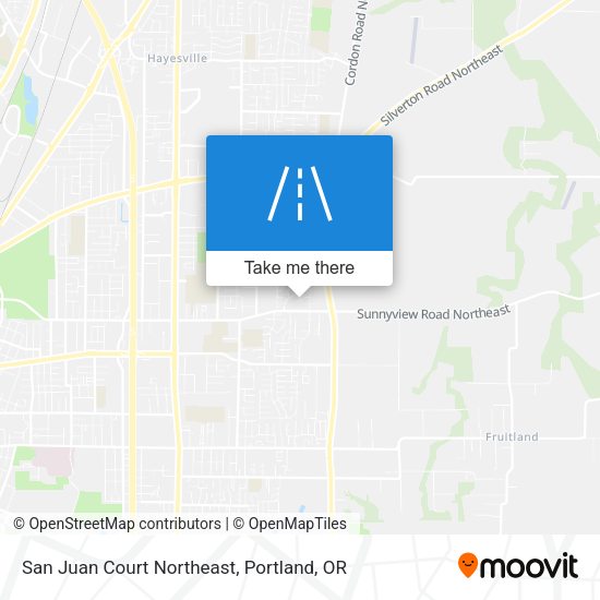 San Juan Court Northeast map