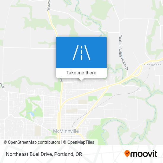 Northeast Buel Drive map