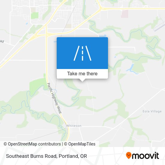 Southeast Burns Road map