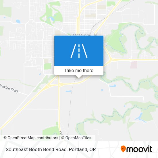 Mapa de Southeast Booth Bend Road