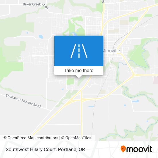 Southwest Hilary Court map