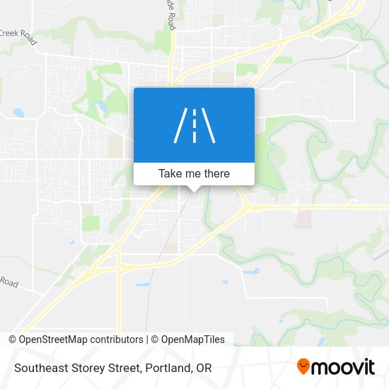 Southeast Storey Street map