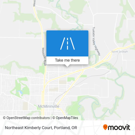 Northeast Kimberly Court map