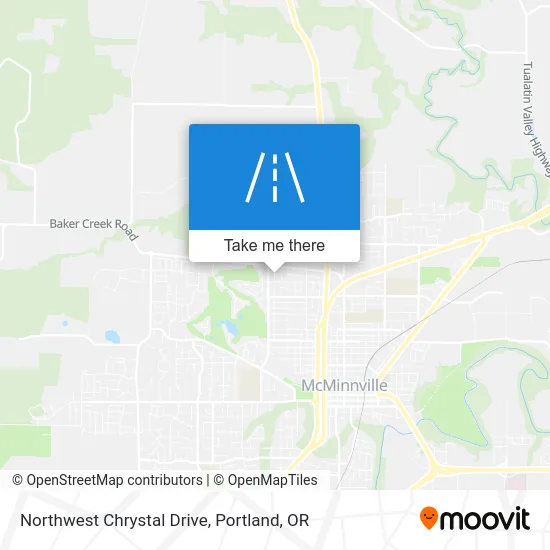 Northwest Chrystal Drive map