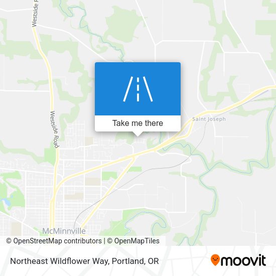 Northeast Wildflower Way map