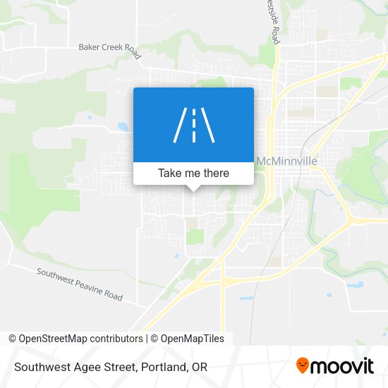 Southwest Agee Street map