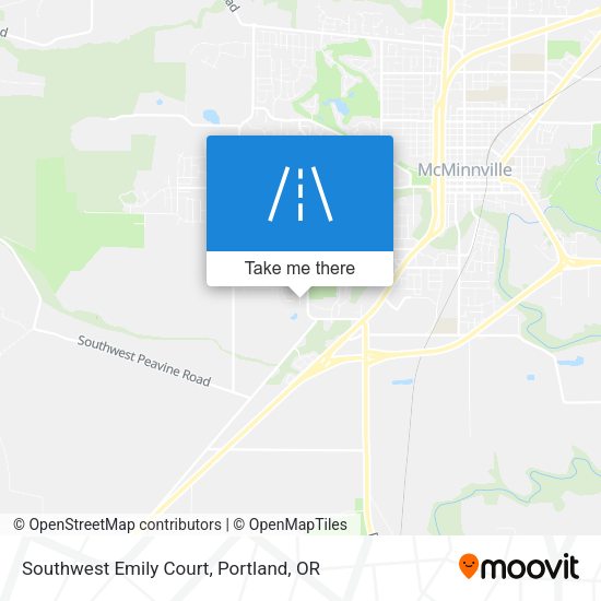 Mapa de Southwest Emily Court
