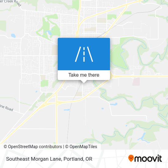 Southeast Morgan Lane map