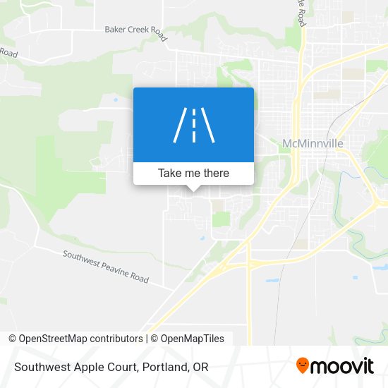 Mapa de Southwest Apple Court