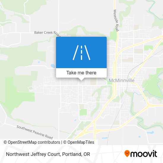Northwest Jeffrey Court map