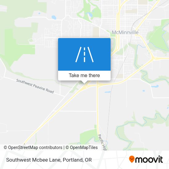 Mapa de Southwest Mcbee Lane