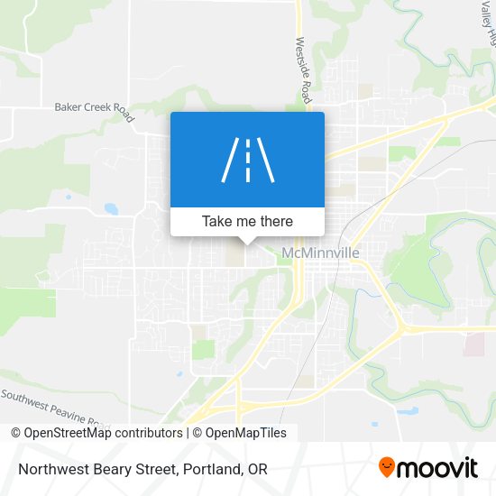 Northwest Beary Street map