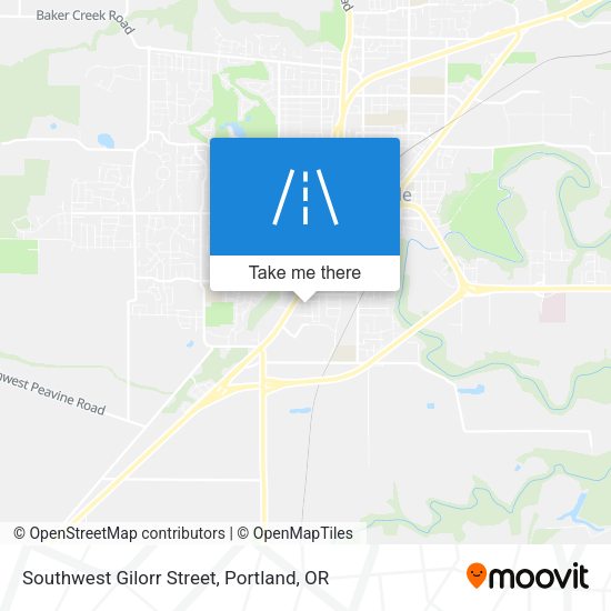 Southwest Gilorr Street map