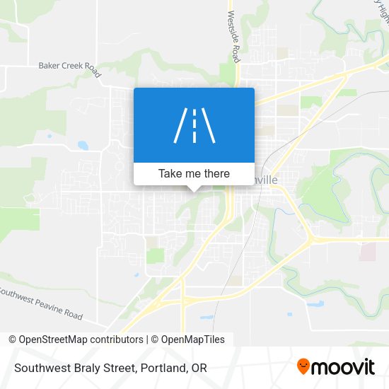 Southwest Braly Street map