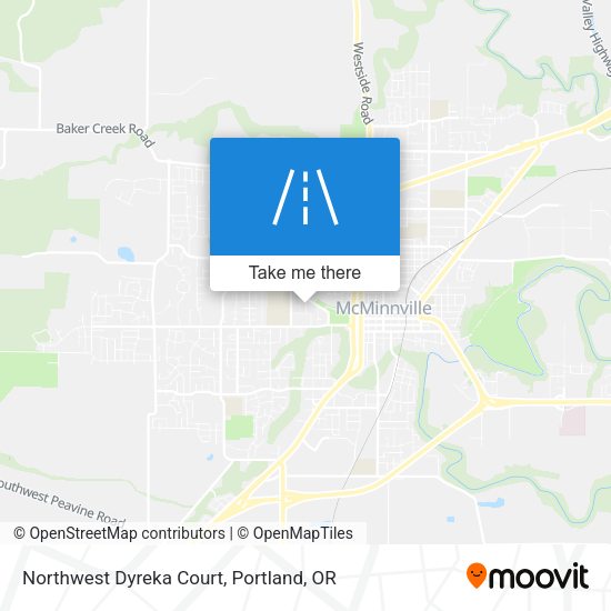 Northwest Dyreka Court map