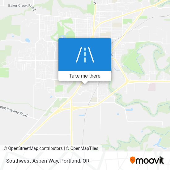 Southwest Aspen Way map