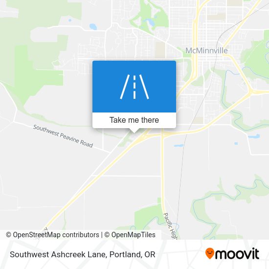 Southwest Ashcreek Lane map