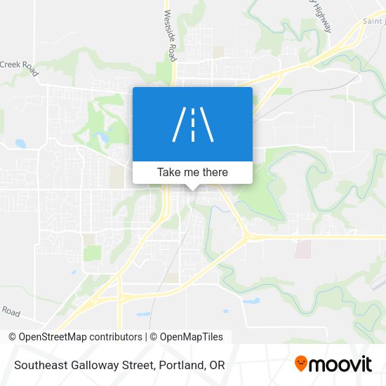 Mapa de Southeast Galloway Street