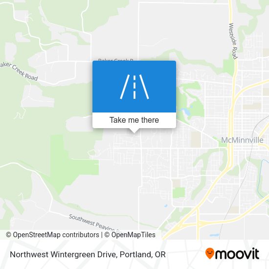 Mapa de Northwest Wintergreen Drive