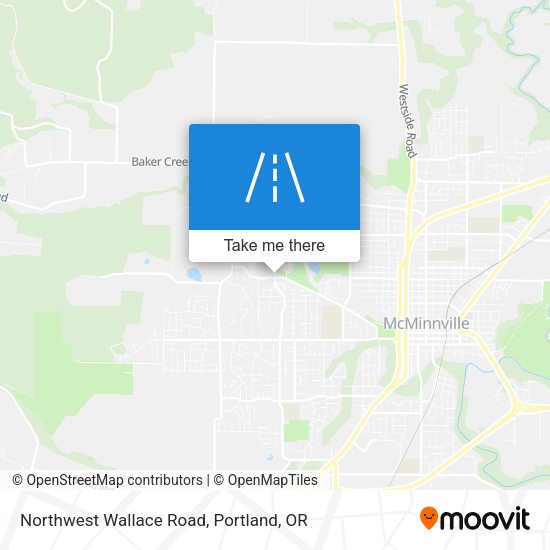 Northwest Wallace Road map