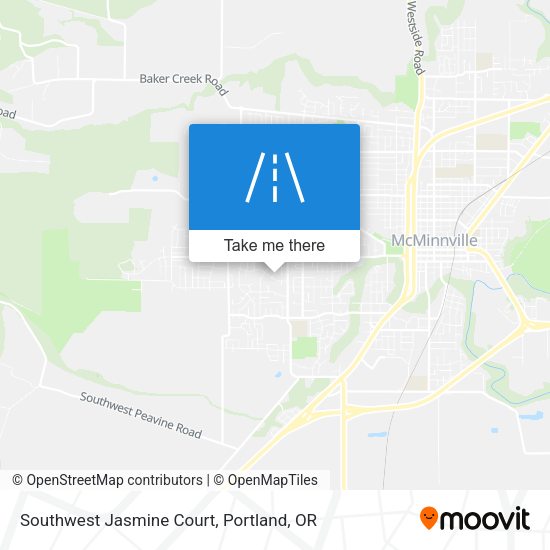 Southwest Jasmine Court map