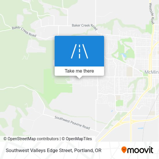 Southwest Valleys Edge Street map