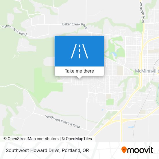 Southwest Howard Drive map