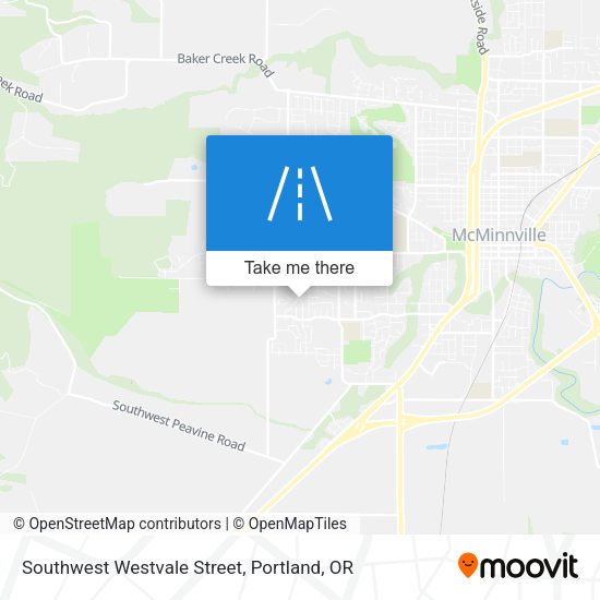 Southwest Westvale Street map