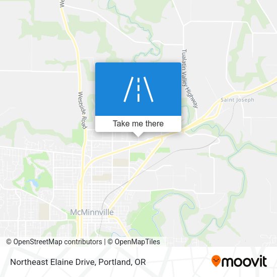 Northeast Elaine Drive map