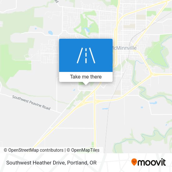 Mapa de Southwest Heather Drive