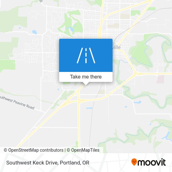Southwest Keck Drive map