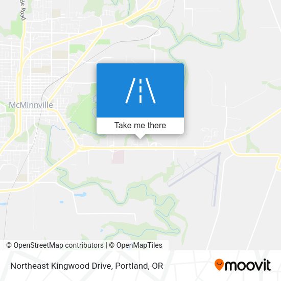 Northeast Kingwood Drive map