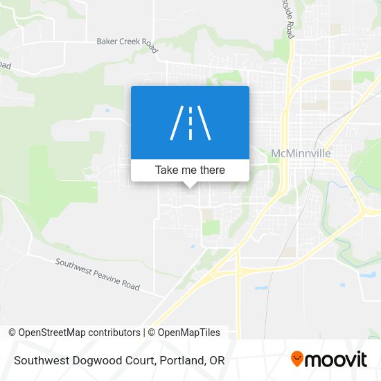 Mapa de Southwest Dogwood Court