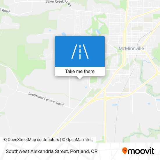Southwest Alexandria Street map