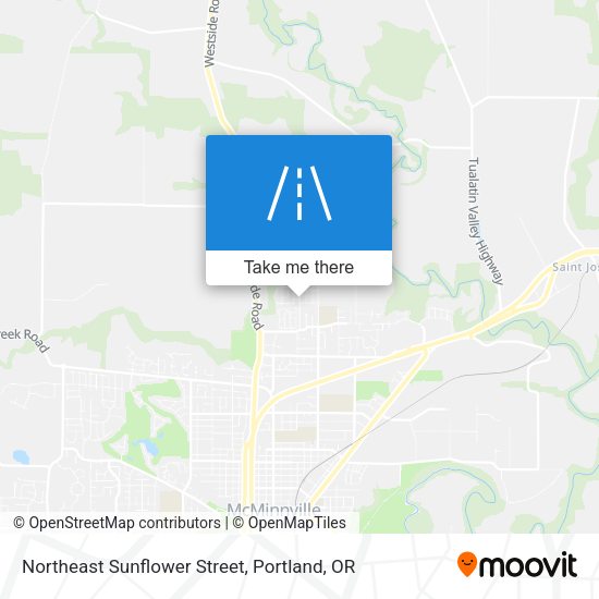 Northeast Sunflower Street map