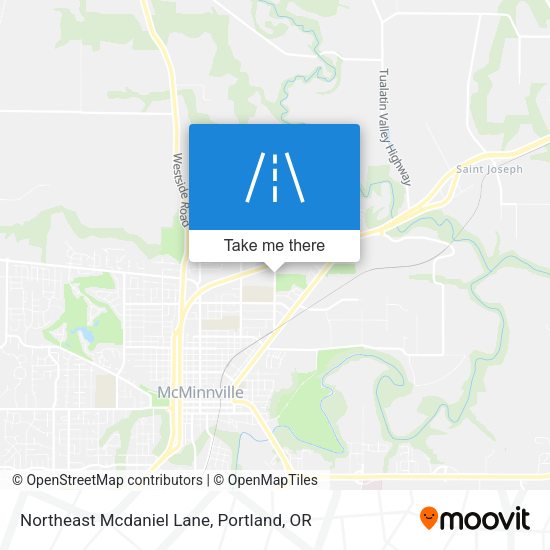 Northeast Mcdaniel Lane map