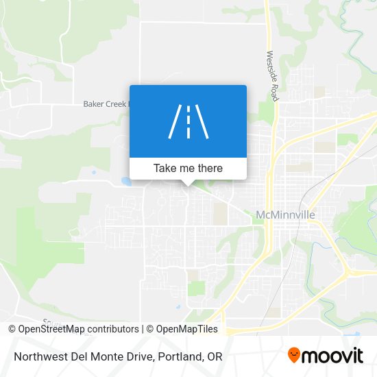 Mapa de Northwest Del Monte Drive
