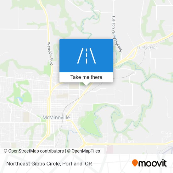 Northeast Gibbs Circle map